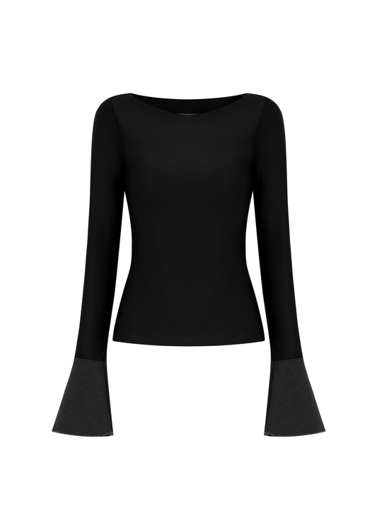 Black Long Sleeve Top