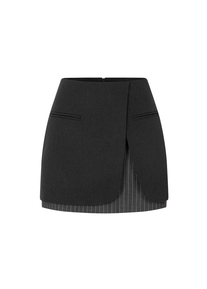 Classic Cut Layered Mini Skirt