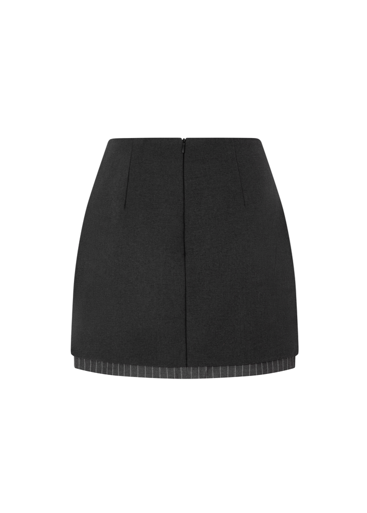 Classic Cut Layered Mini Skirt