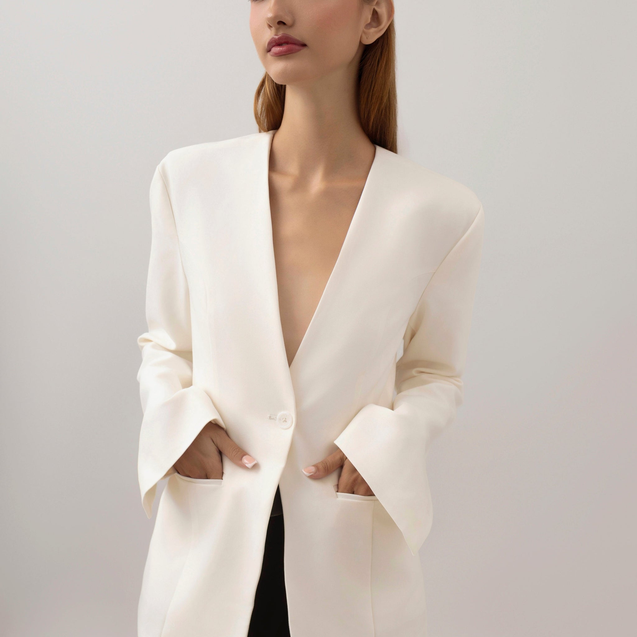 Signature White Blazer