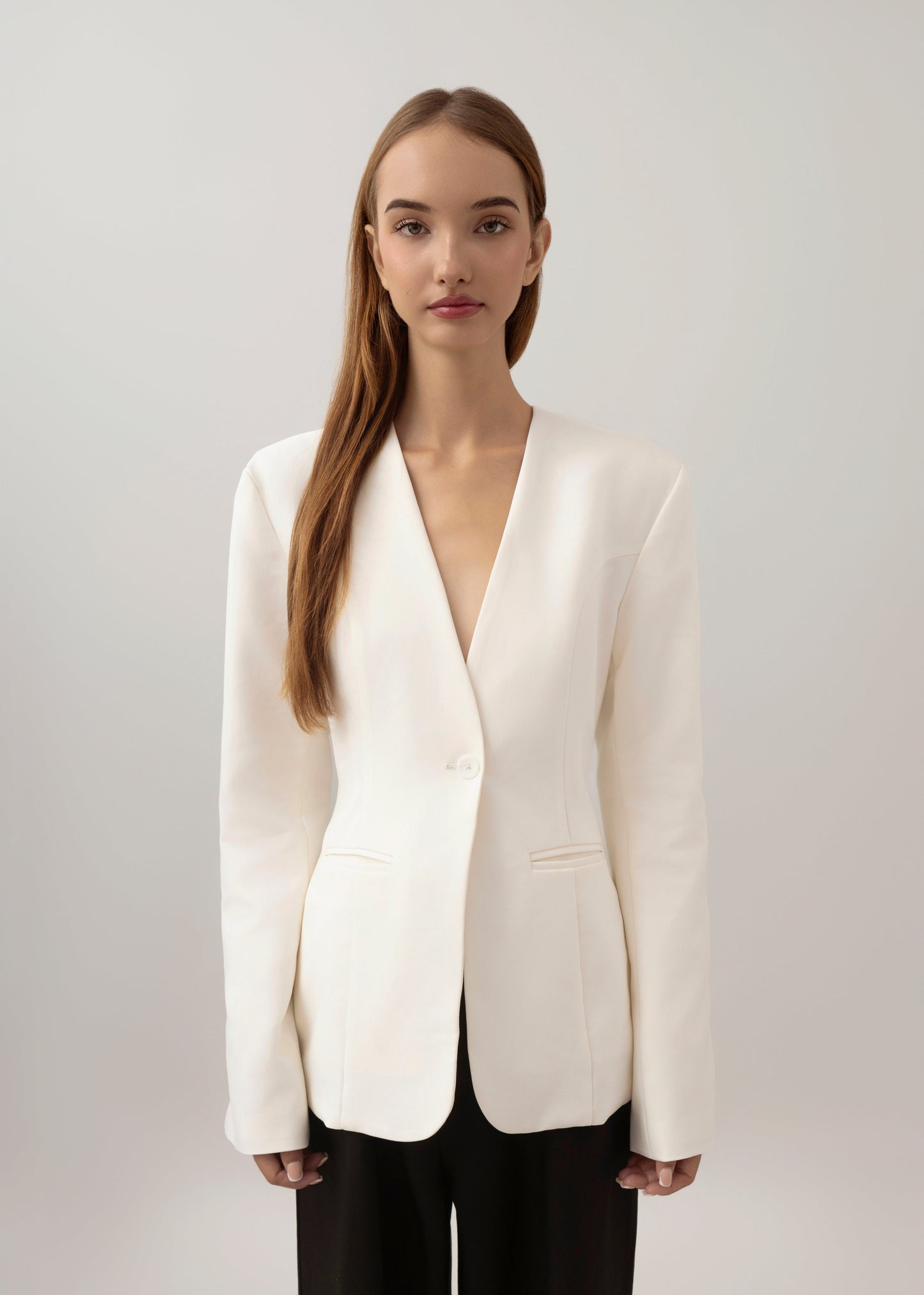 Signature White Blazer